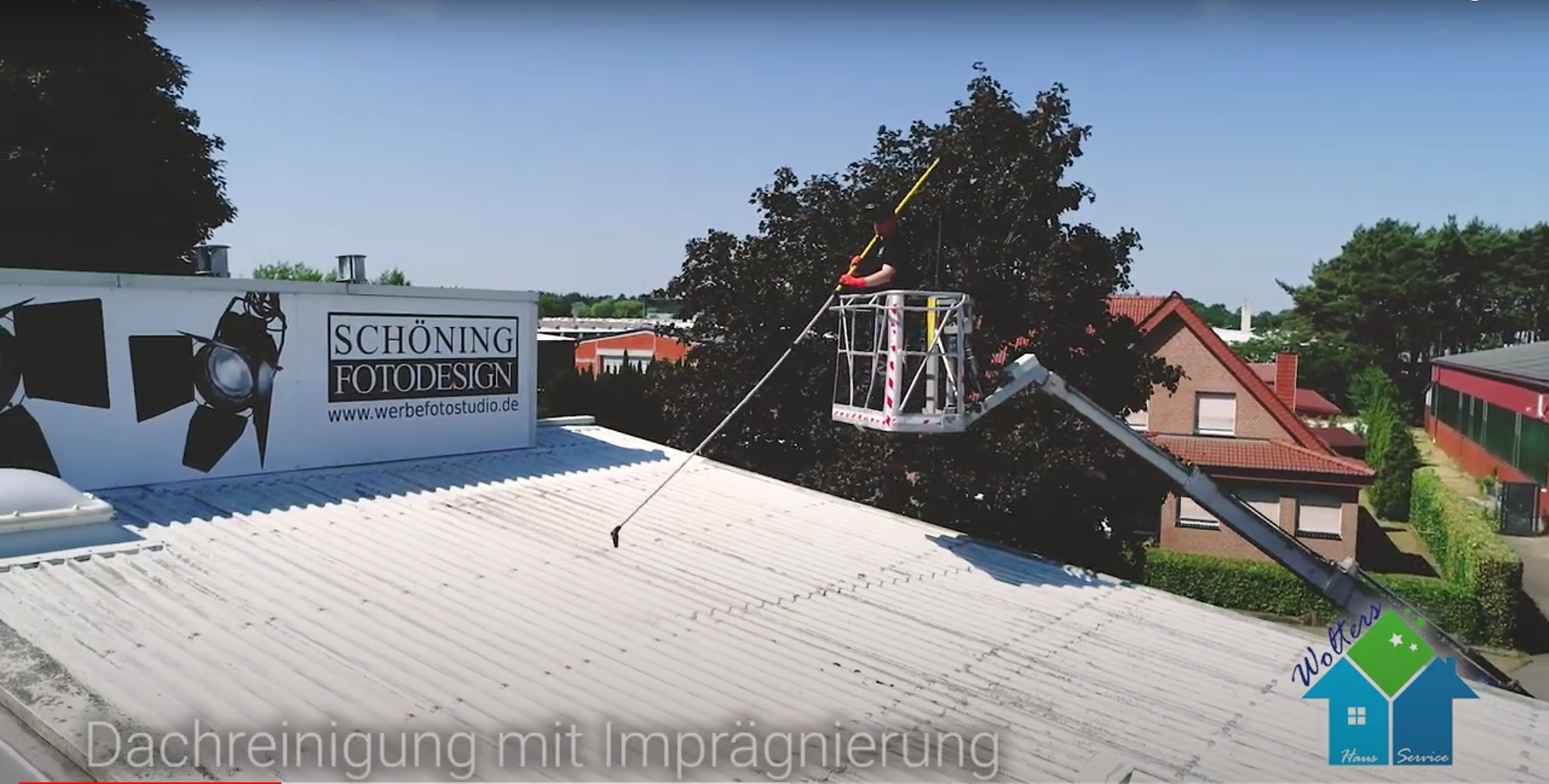 Dach-Komplettreinigung f&uuml;r Kunden in Salzbergen und Rheine.